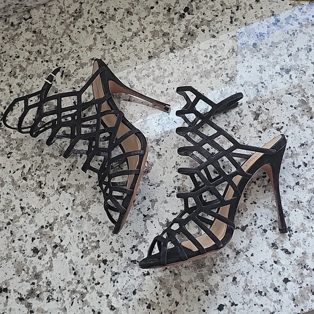 Schutz Juliana cage stilleto heels US sz 9.5 - Picture 4 of 10